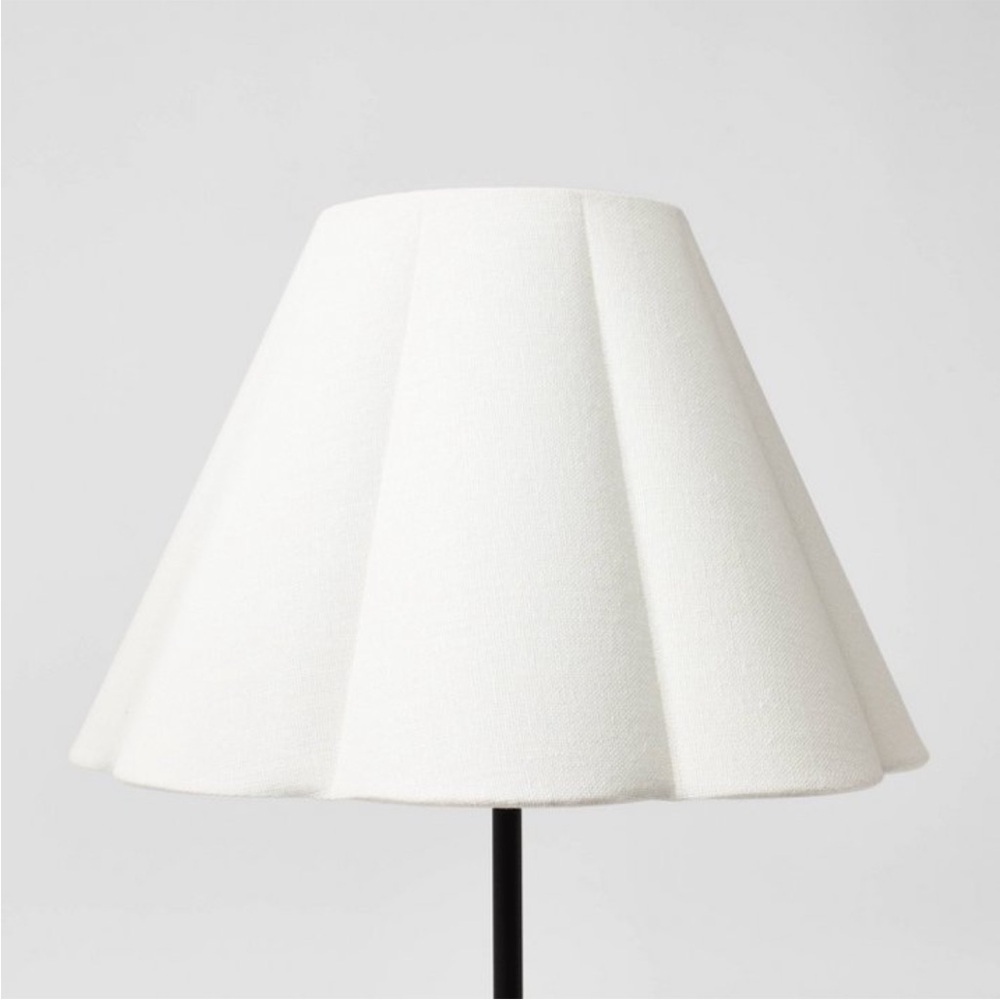 Scallop Pleated Lamp Shade White- Studio McGee